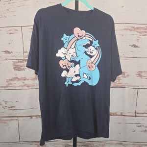 Boardwalk Men's T-Rex Kawaii Adventure T-Shirt Blue Size XL